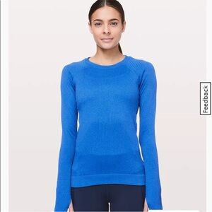 Lululemon rest less pullover in blue